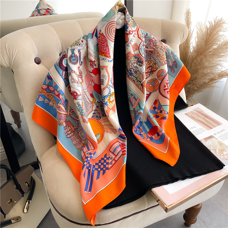 2026 新しいスクエアツイルシルクスカーフ女性のための春秋 - Scarf Silk Square のレビューと価格