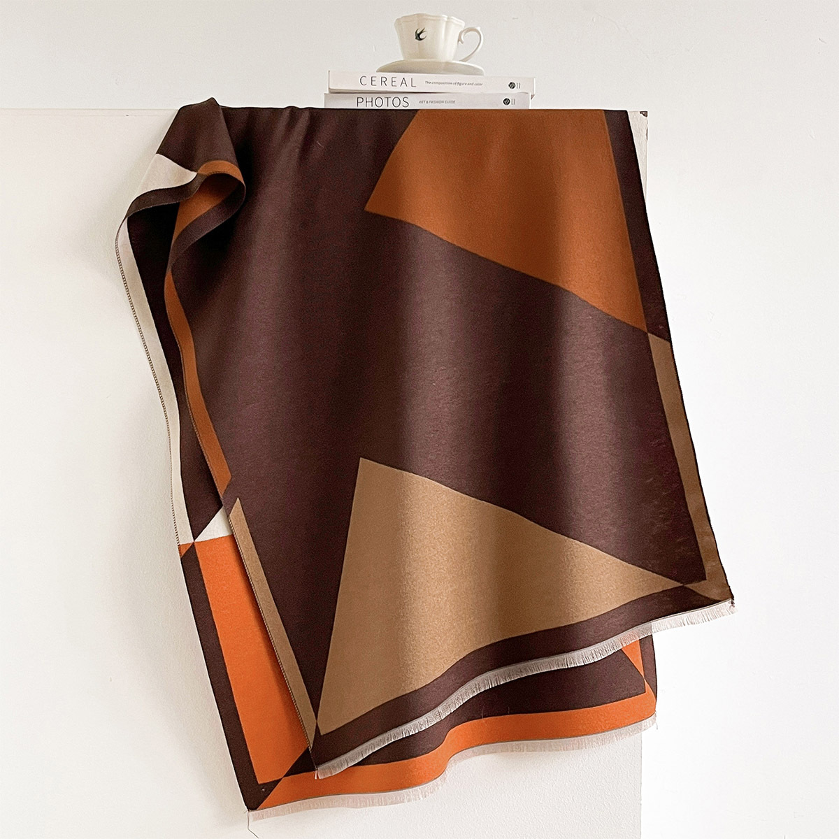 女性用、カシミヤ風素材のフリンジ付き厚手の暖かいショール、リ - Pashmina Wrap Large のレビューと価格