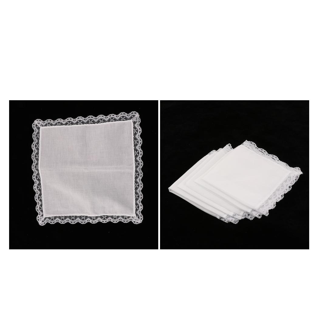 白い綿のハンカチ、ヴィンテージ風レースのポケットチーフ。結婚 - Handkerchief Cotton Men のレビューと価格