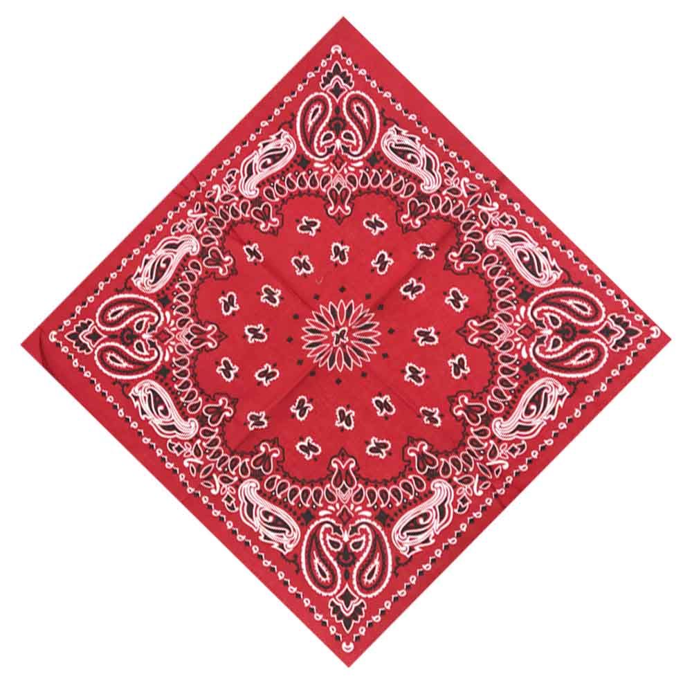 メンズ用、55cm×55cmのペイズリー柄ヘッドラップ。グラ - Handkerchief Cotton Men のレビューと価格