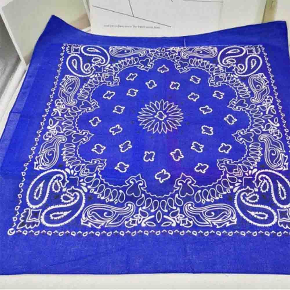 メンズ用、55cm×55cmのペイズリー柄ヘッドラップ。グラ - Handkerchief Cotton Men のレビューと価格