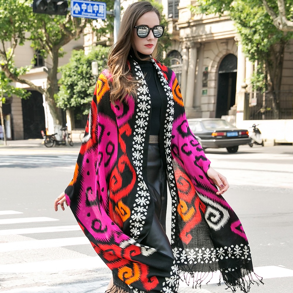 女性のためのファッショナブルなスカーフとショール,大きな暖か - Pashmina Wrap Large のレビューと価格