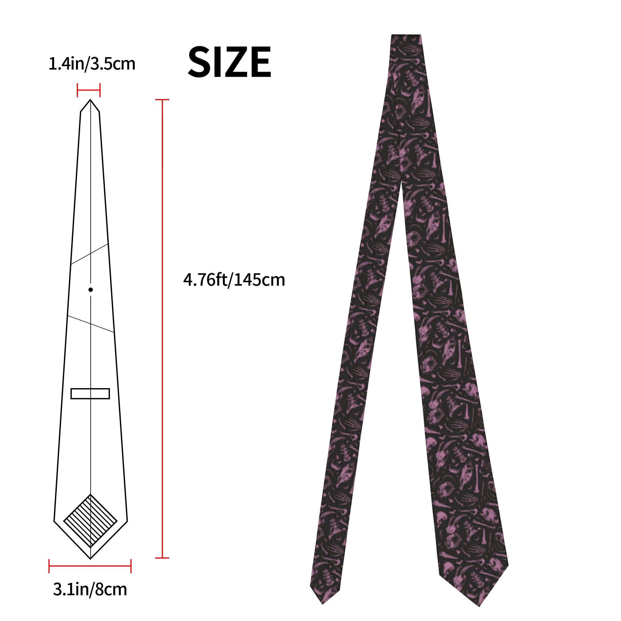 ハロウィン ゴシック コケット ネクタイ ユニセックス ポリ - Skinny Tie Men のレビューと価格