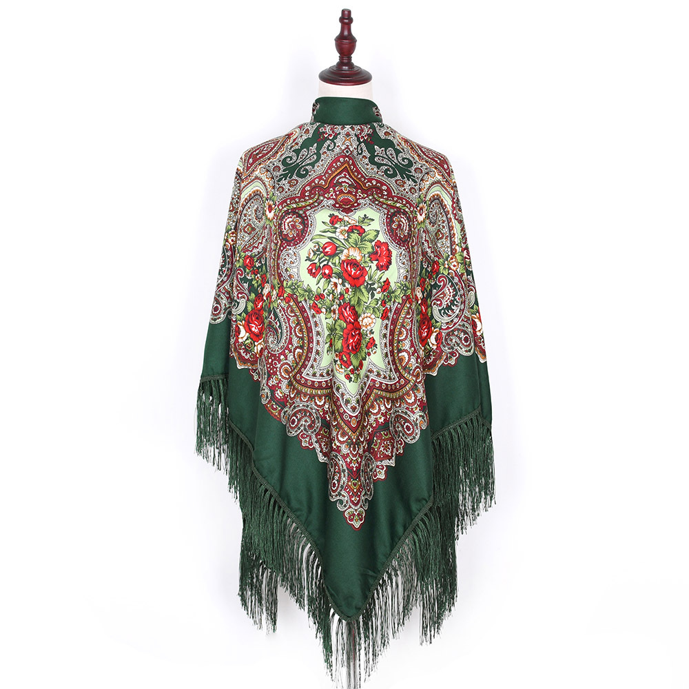 女性のための花柄の正方形のバンダナショール、ロシアのスカーフ - Bandana Cotton のレビューと価格