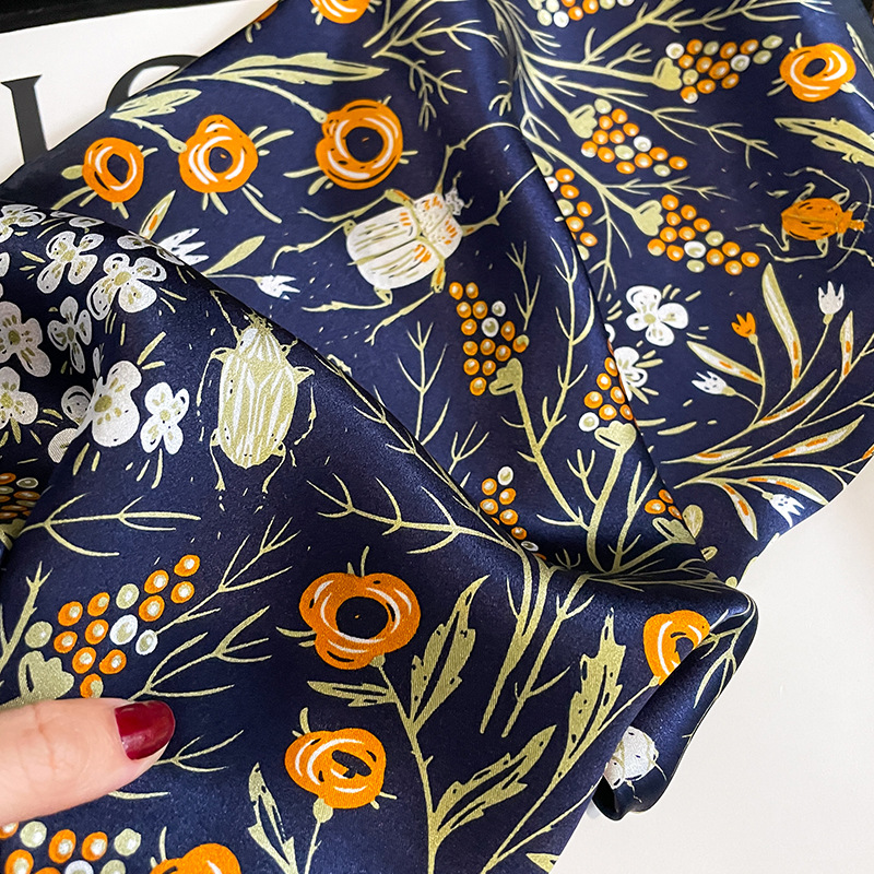 2026 ファッション 100% リアルシルクスクエアサテン - Scarf Silk Square のレビューと価格