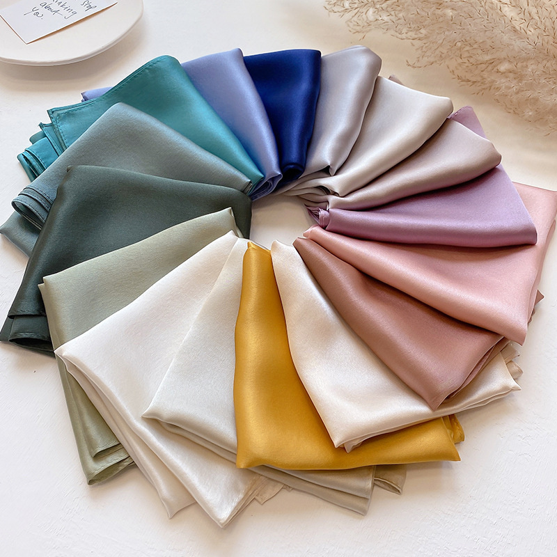 女性用の本物のシルクスカーフ,女性用のショールラップ,ネック - Scarf Silk Square のレビューと価格