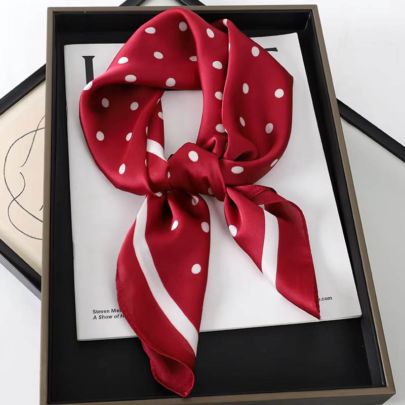 高級レディースヘアドットスカーフ女性用シルクスクエアスカーフ - Scarf Silk Square のレビューと価格
